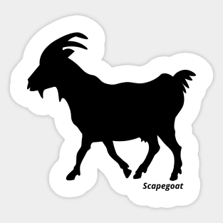 scapegoat black Sticker